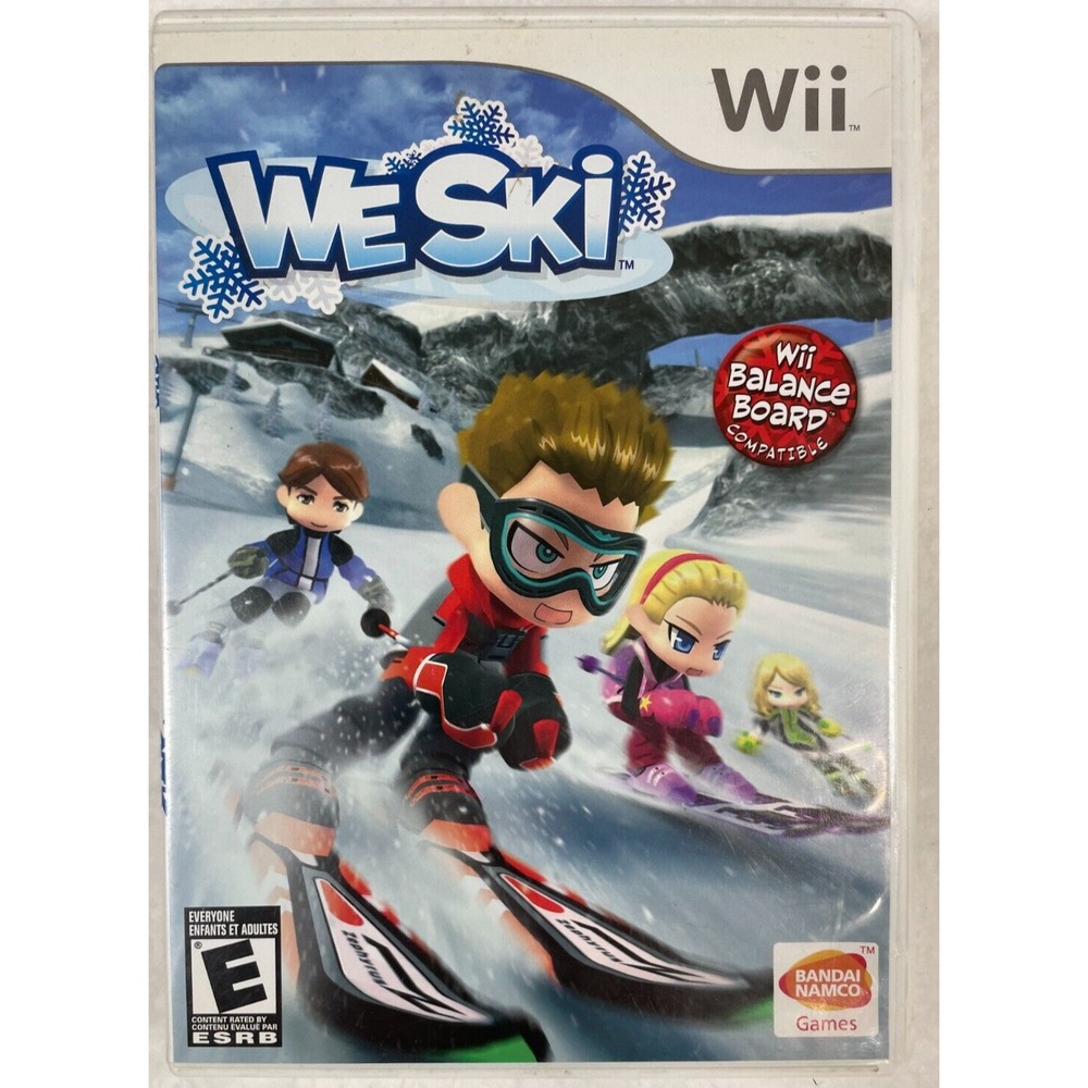 We Ski (Nintendo Wii, 2008) Complete w/Manual and Case - Wii Balance Board Comp